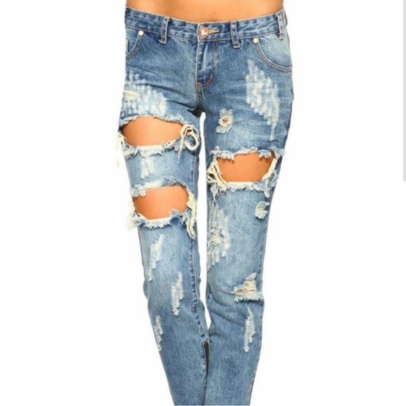 One Teaspoon Denim - NWOT - One Teaspoon Trashed Awesome Baggies Jeans
